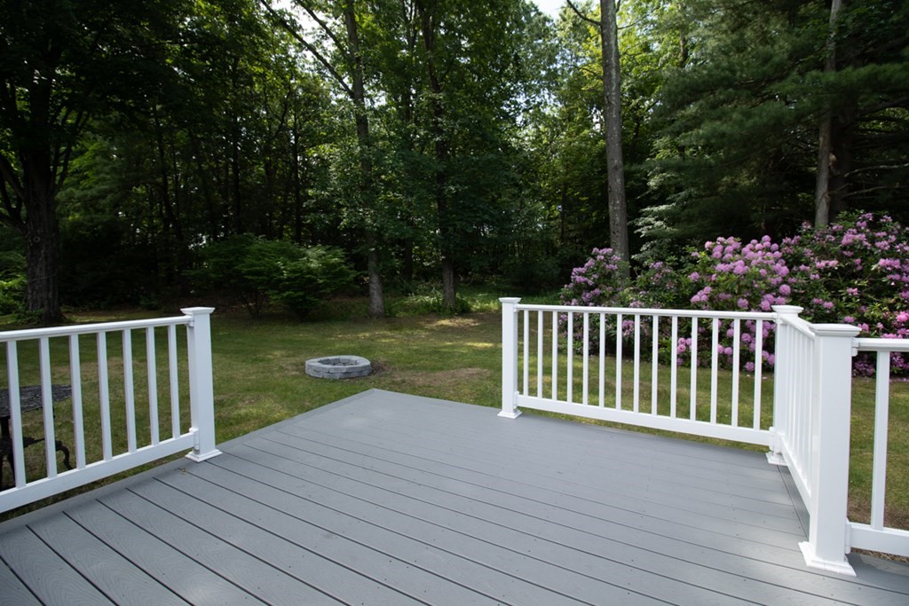 139 Fox Hill Road Springfield, MA 01118 - Photo 32 of 36 a view of a wooden deck and a yard with swimming pool
