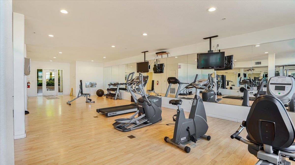 1388 Broadway, Unit 407 Millbrae, CA 94030 - Photo 24 of 28 a view of a room with gym equipment