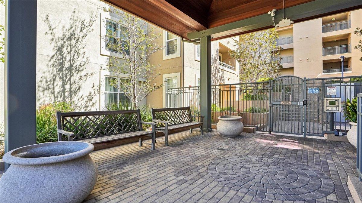 1388 Broadway, Unit 407 Millbrae, CA 94030 - Photo 28 of 28 a garden view with a seating space
