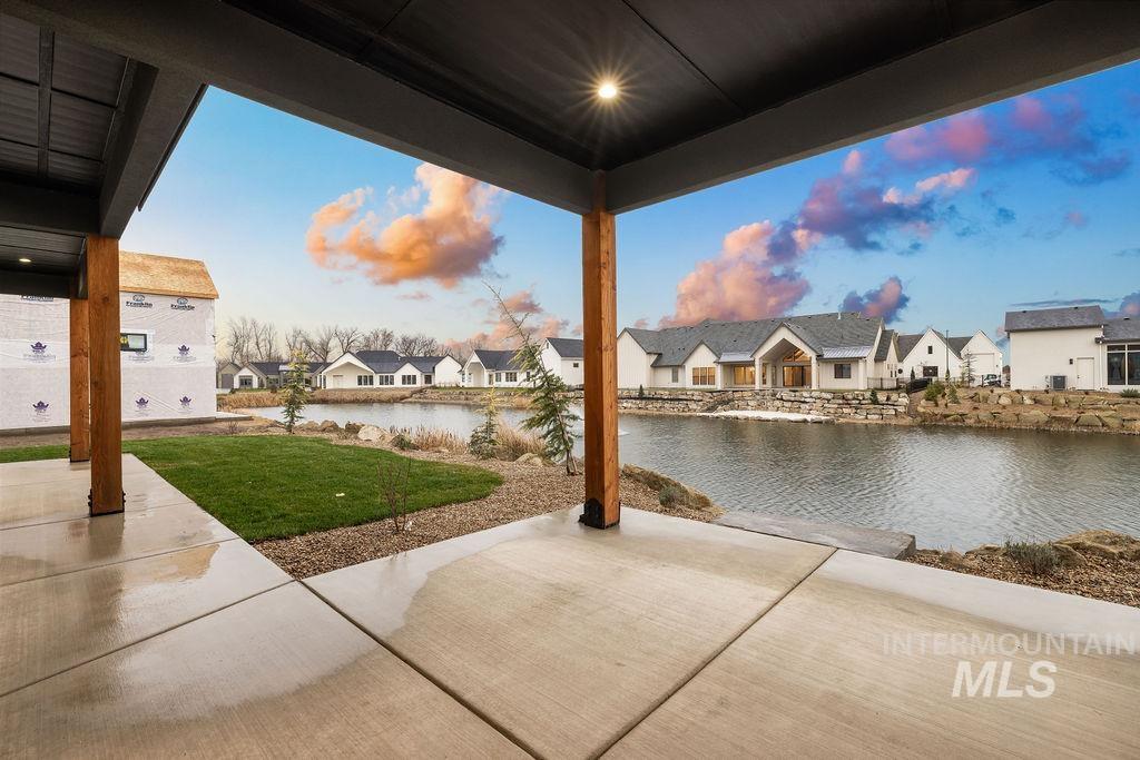 494 Century Avenue Middleton, ID 83644 - Photo 48 of 50 View of patio / terrace featuring a water view and a residential view