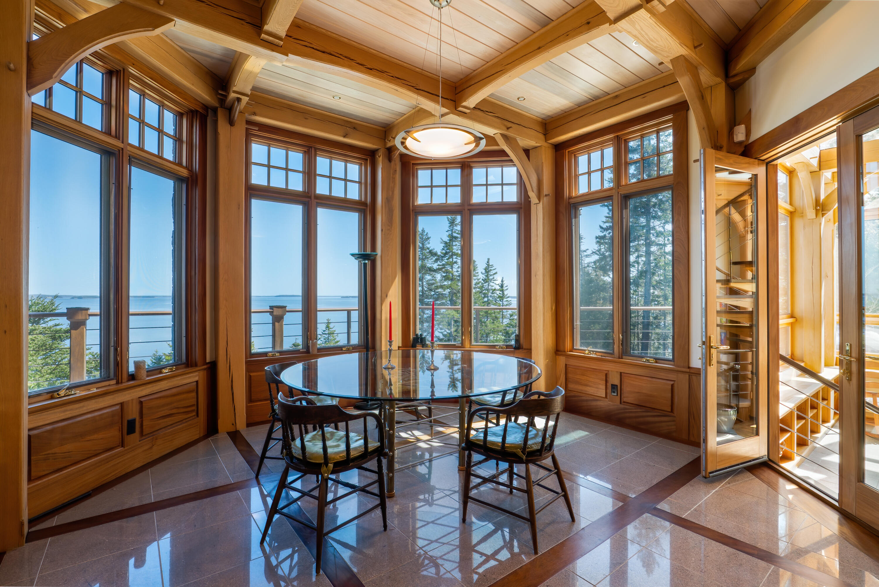 180 Abrams Mountain Road Islesboro, ME 04848 - Photo 21 of 62 Dining nook with beautiful views