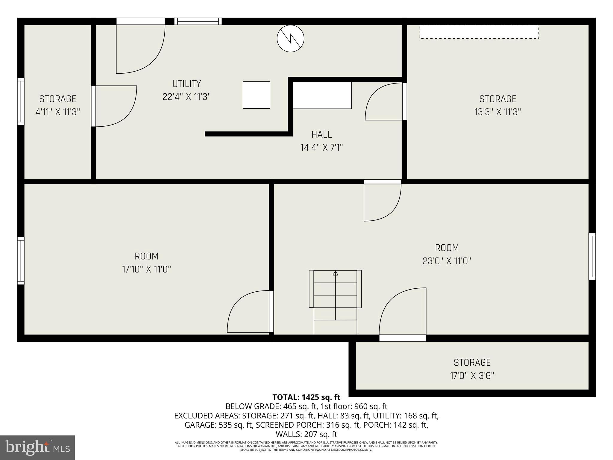 101 North Hills Drive Rising Sun, MD 21911 - Photo 23 of 23 Basement Floor Plan