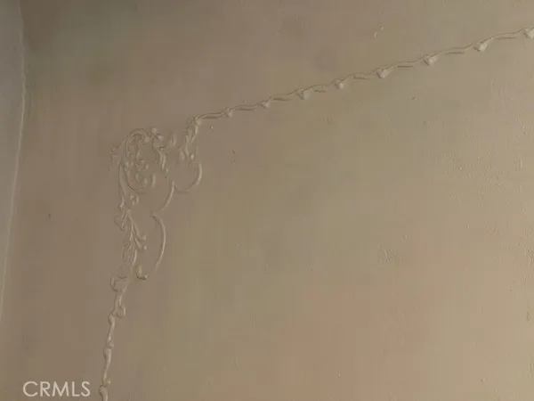 a bathroom with a glass door