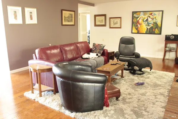 a living room with a couch