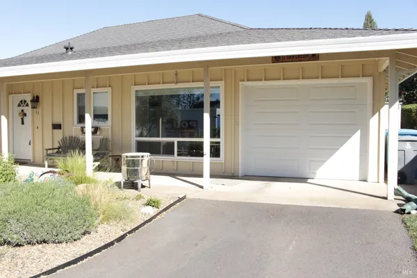 a view of a house with a outdoor space