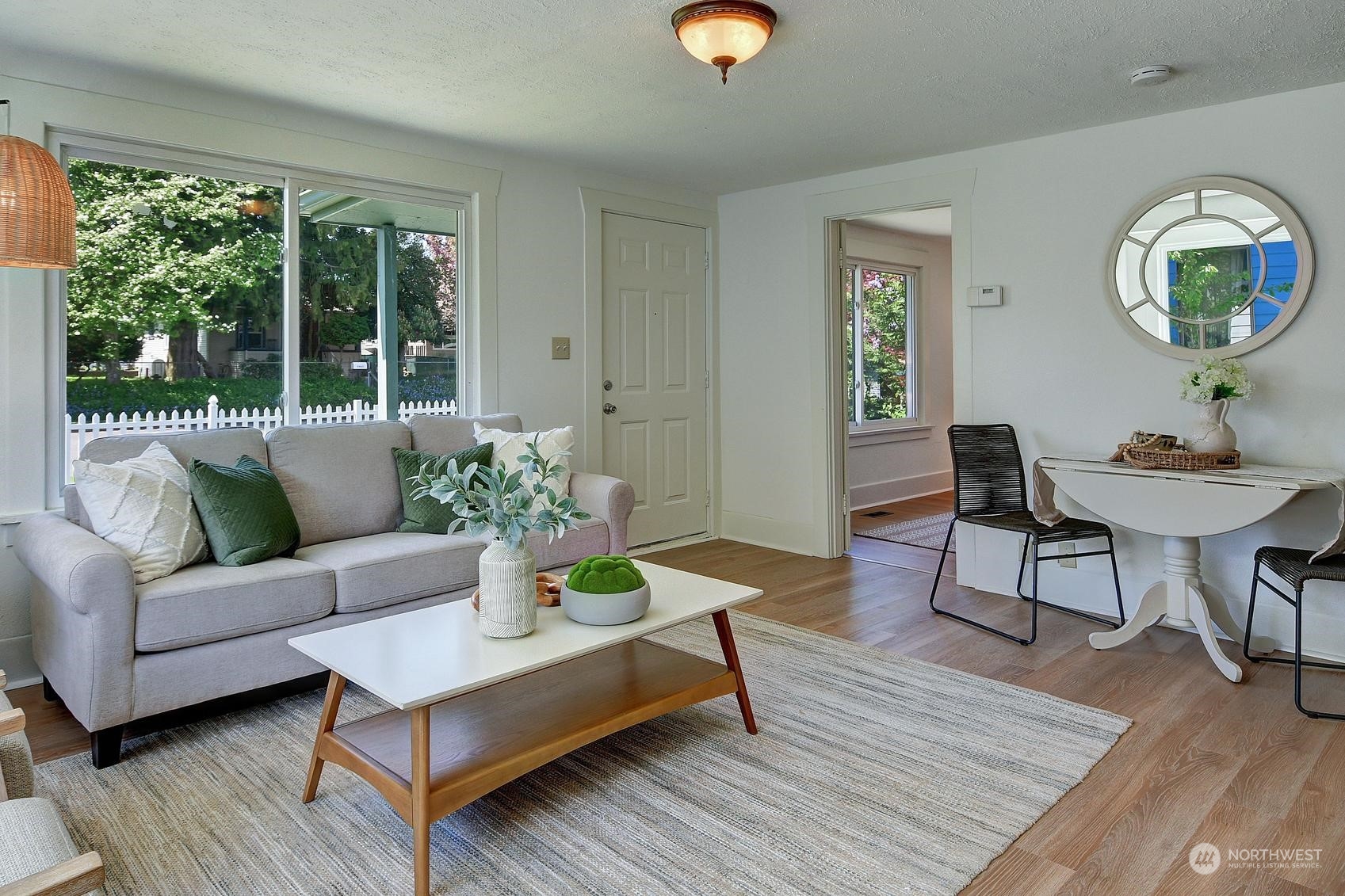 9448 18th Avenue Southwest Seattle, WA 98106 - Photo 3 of 20 a living room with furniture and a large window
