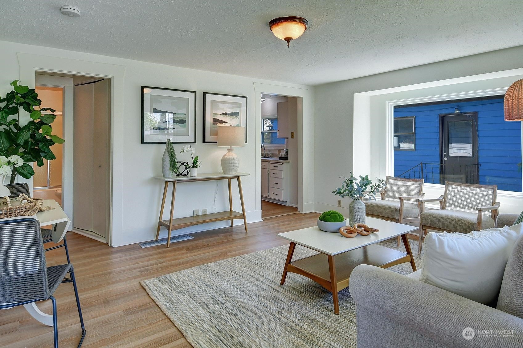 9448 18th Avenue Southwest Seattle, WA 98106 - Photo 5 of 20 a living room with furniture and wooden floor