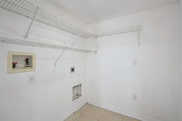 a view of a room with an empty space