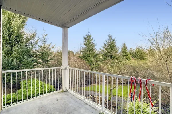 a view of a balcony