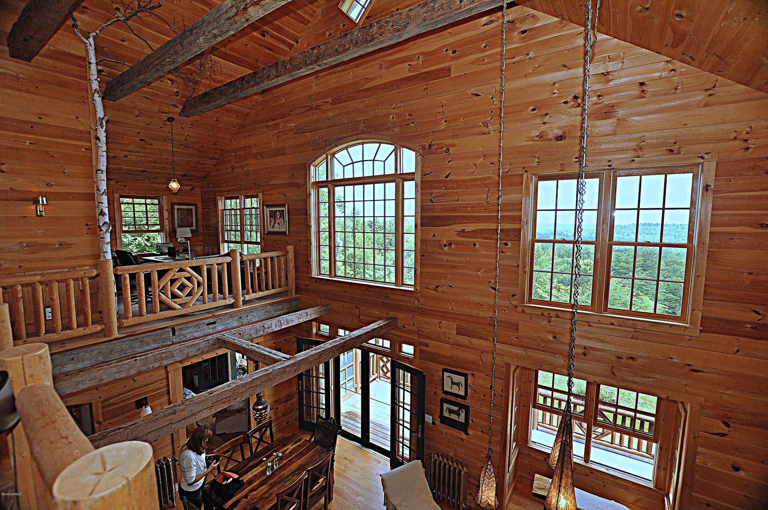 1297 Fred Snow Road Becket, MA 01223 - Photo 24 of 41 a view of a balcony with chairs