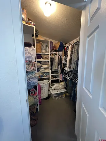 a view of a storage in a room