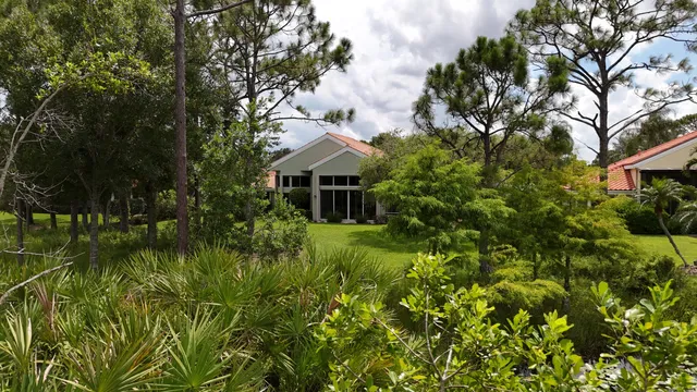 a view of a lake with outdoor space