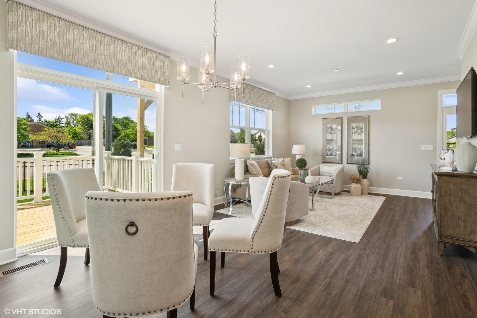 259 Masters Drive Addison, IL 60101 - Photo 7 of 17 a living room with furniture dining table and a large window