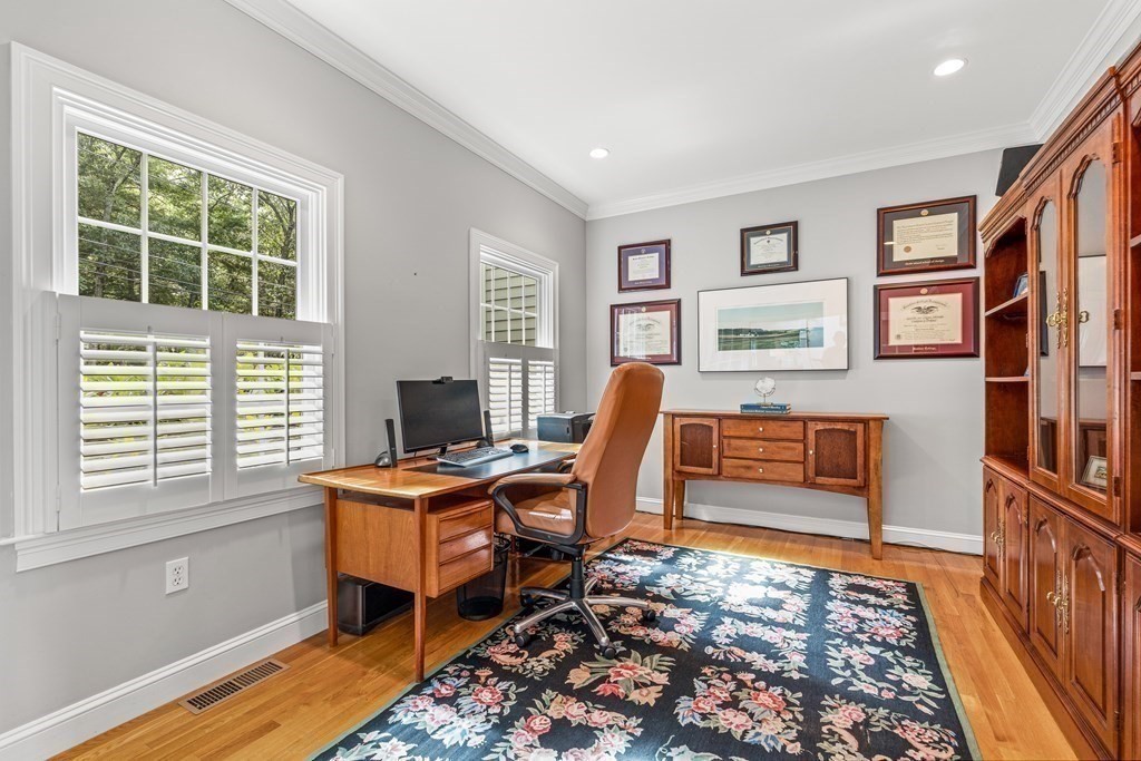 17 Crown Ridge Road Wellesley, MA 02482 - Photo 16 of 37 a workspace with furniture and a window