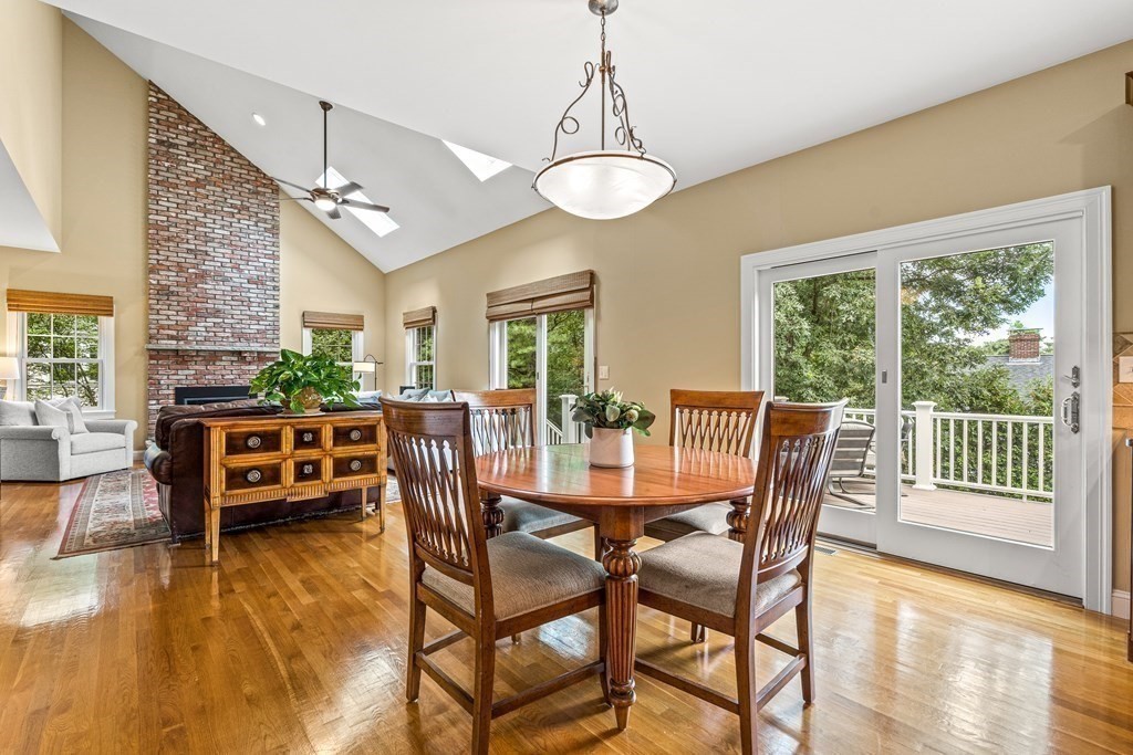 17 Crown Ridge Road Wellesley, MA 02482 - Photo 6 of 37 a view of a dining room with furniture window and wooden floor