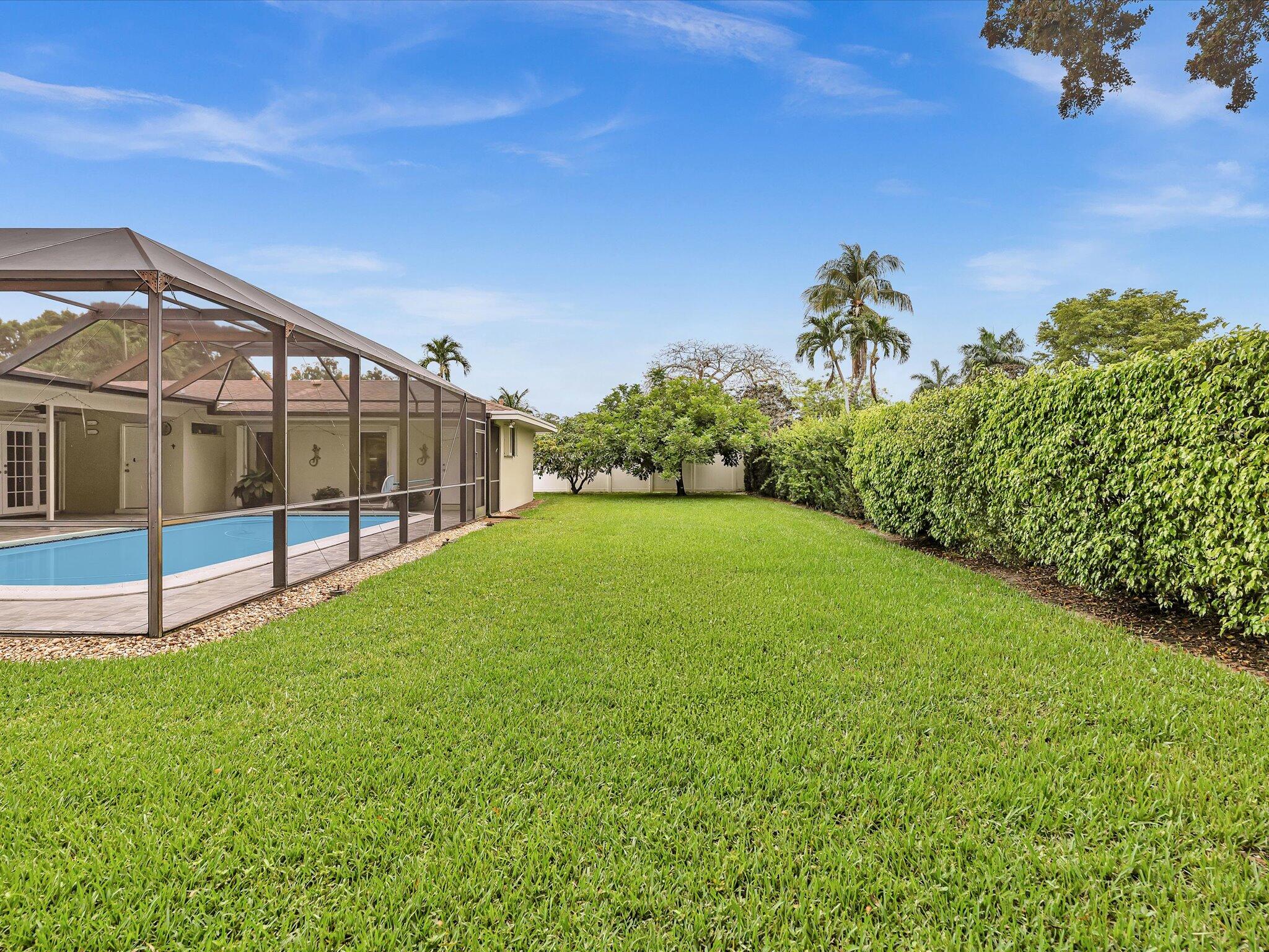 7381 Southwest 9th Street Plantation, FL 33317 - Photo 7 of 62 Fully Fenced Yard