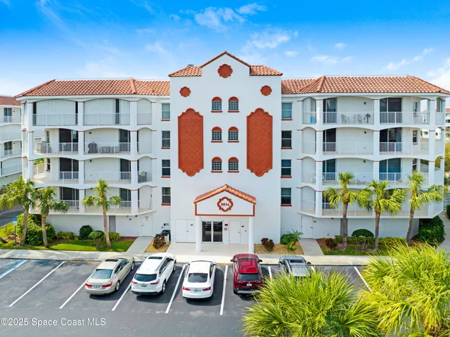 a car parked in front of a building