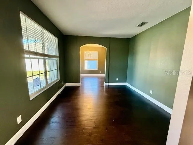 a view of a room with window