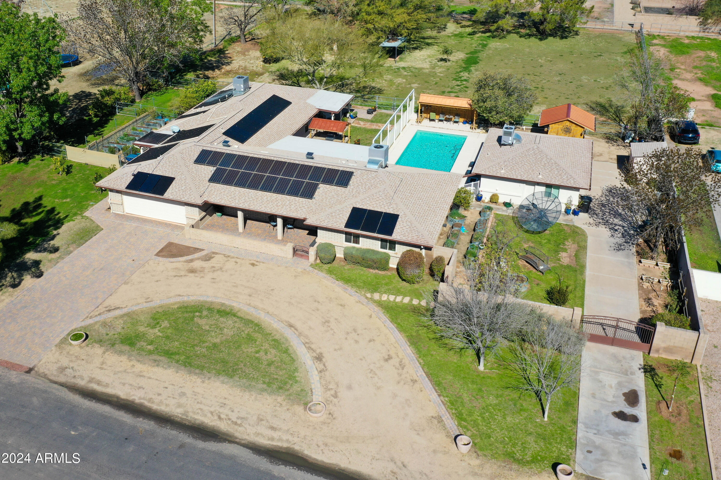 814 East Harwell Road Gilbert, AZ 85234 - Photo 1 of 35 an aerial view of a house with outdoor space