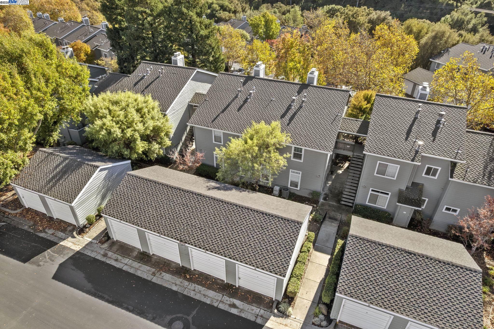 8170 Mountain View Drive, Unit F Pleasanton, CA 94588 - Photo 48 of 51 an aerial view of a house