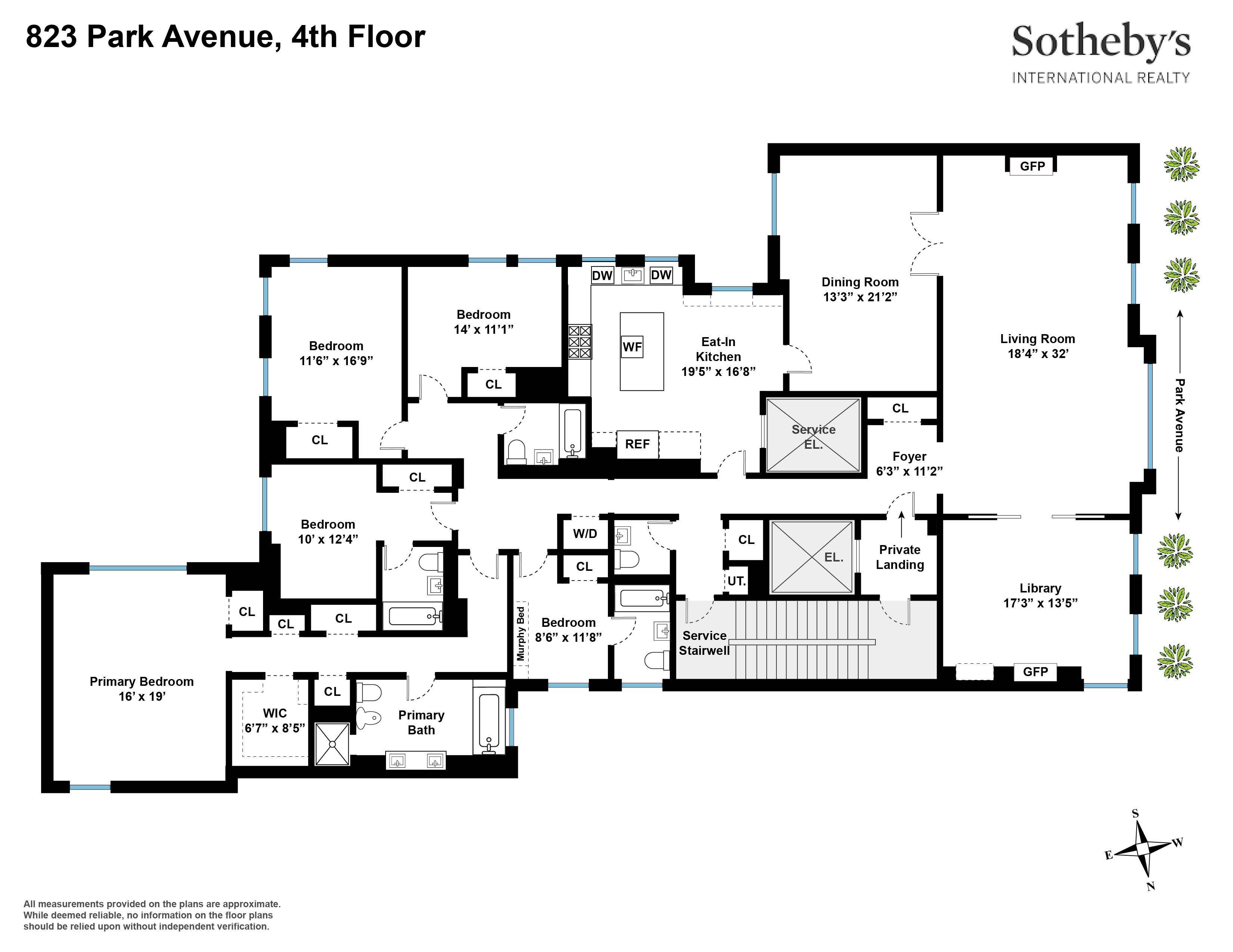 823 Park Avenue, Unit 4 Manhattan, NY 10021 - Photo 14 of 14 a white building with glass door
