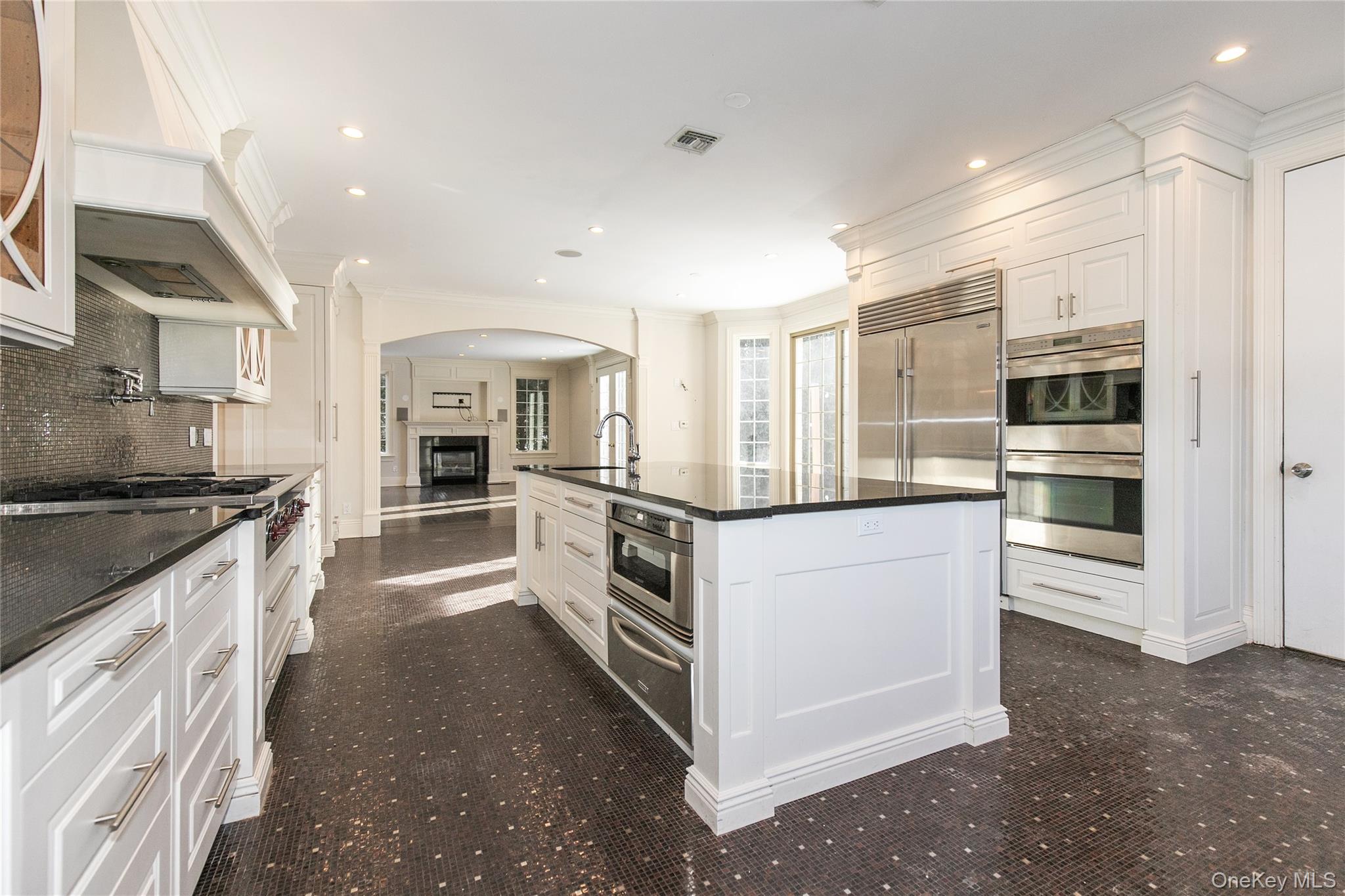 12 Knollwood Road Roslyn, NY 11576 - Photo 15 of 41 a kitchen with stainless steel appliances granite countertop a stove and a refrigerator