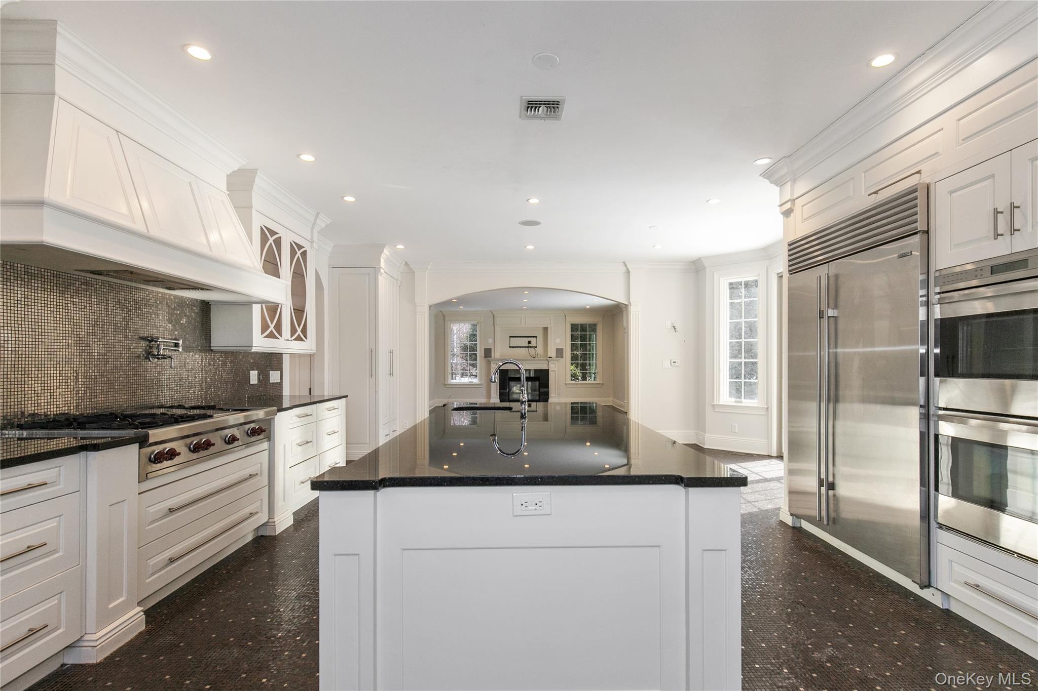 12 Knollwood Road Roslyn, NY 11576 - Photo 17 of 41 a kitchen with stainless steel appliances granite countertop a stove a sink and a refrigerator