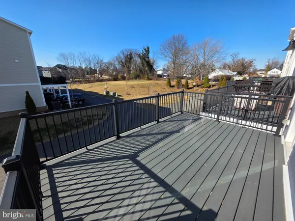 a balcony with outdoor space
