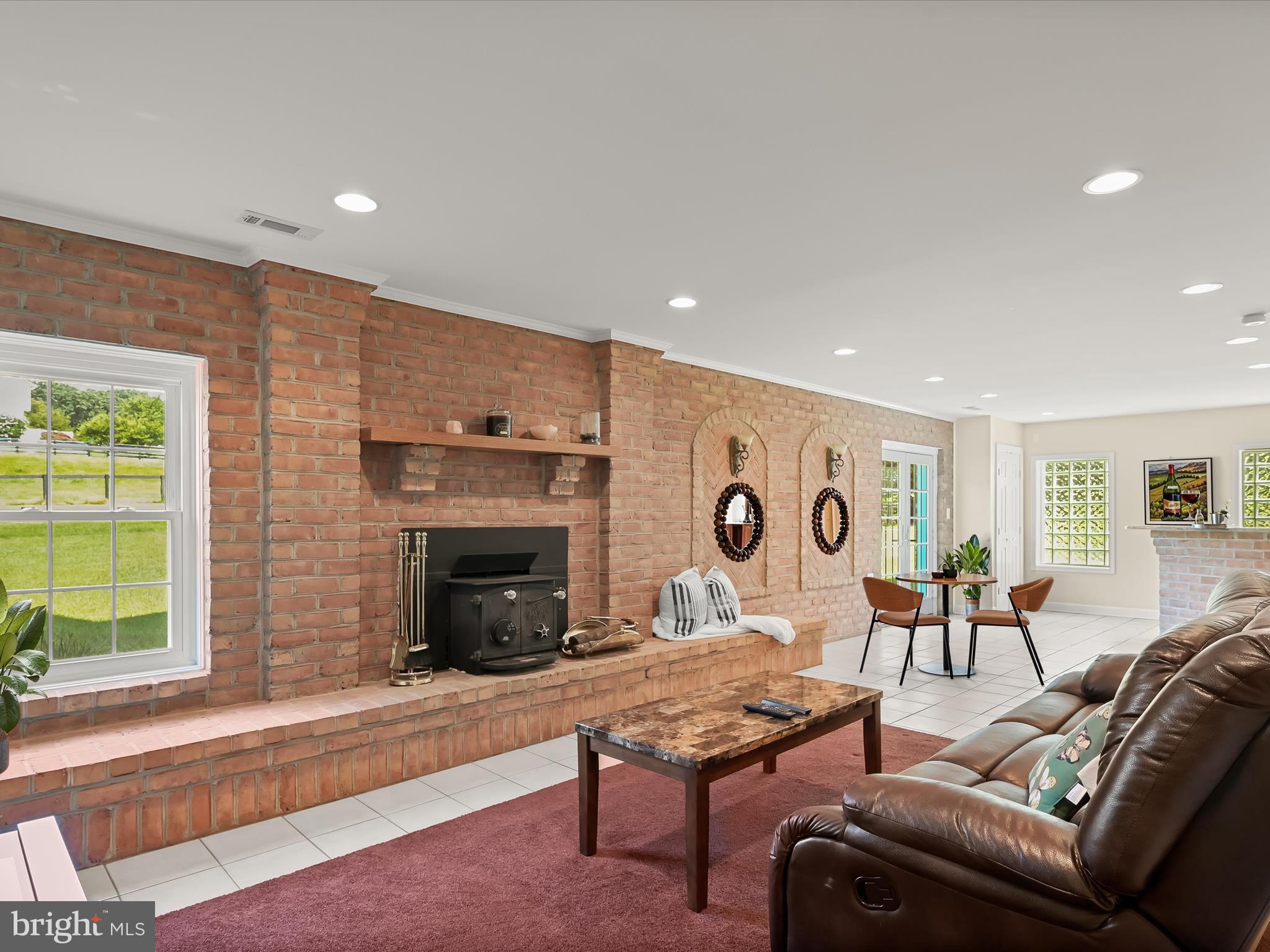 17580 Hardy Road Mount Airy, MD 21771 - Photo 44 of 74 Lower Level w/ Bar & Wood Stove