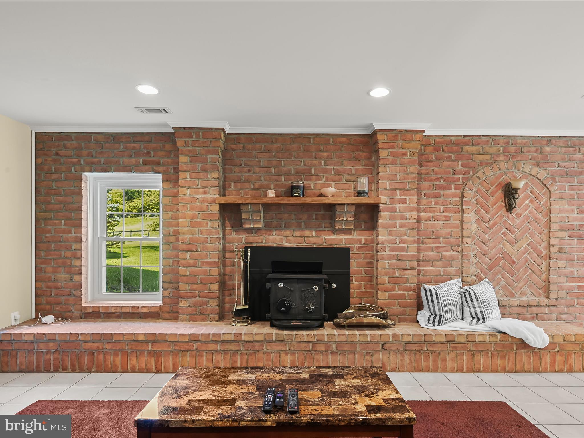 17580 Hardy Road Mount Airy, MD 21771 - Photo 45 of 74 Full Daylight, Brick Accent & Wood Stove