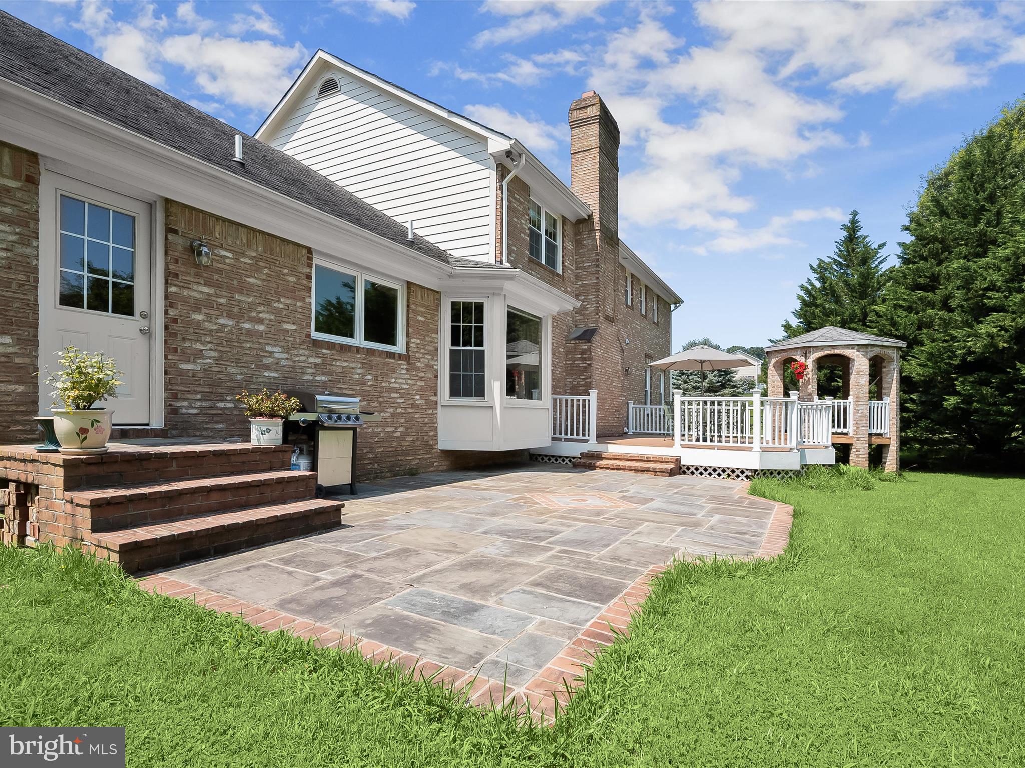 17580 Hardy Road Mount Airy, MD 21771 - Photo 62 of 74 Stone Patio w/ Soldier Brick Border