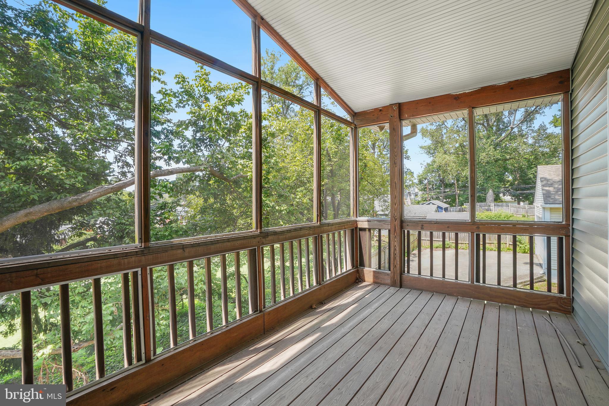 2215 Salisbury Road Silver Spring, MD 20910 - Photo 25 of 44 Screened-In Balcony Off the Primary Bedroom