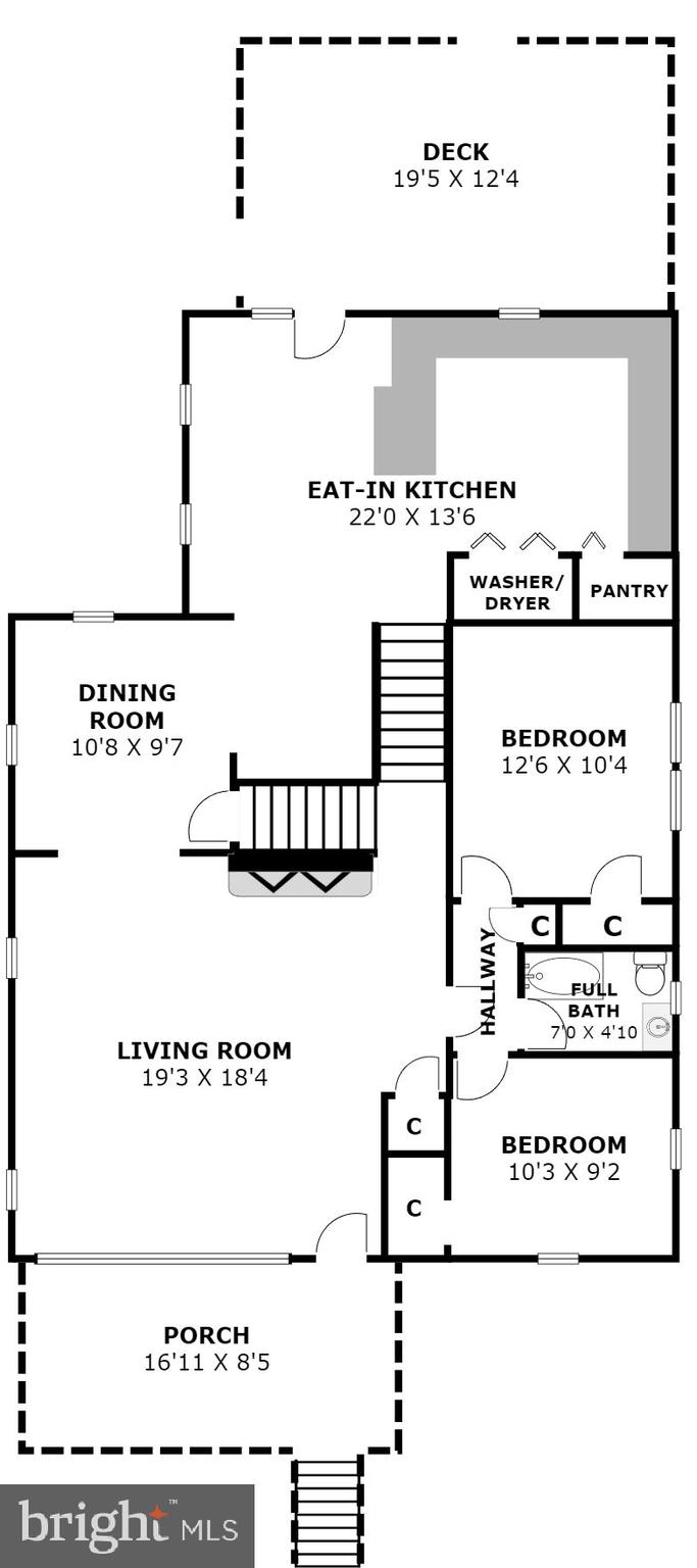 2215 Salisbury Road Silver Spring, MD 20910 - Photo 42 of 44 Main Level Floor Plan