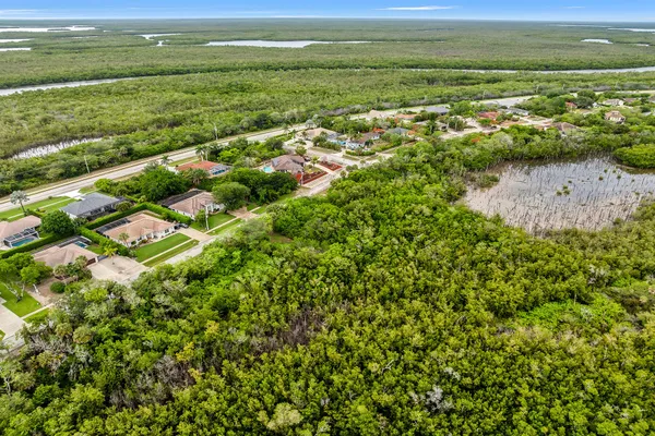 a view of a city with an ocean