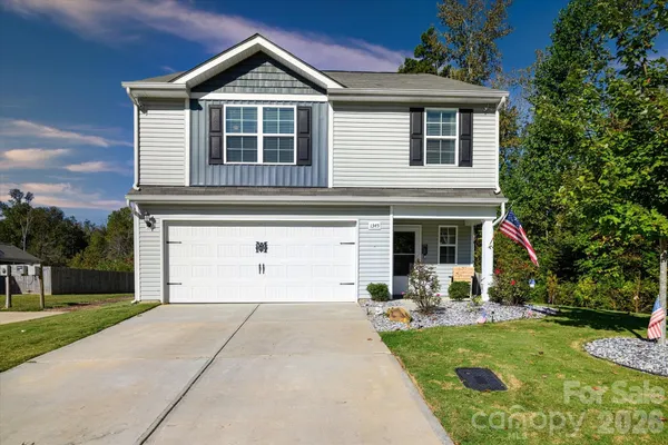 a front view of house with yard