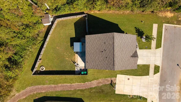 a bird view of house