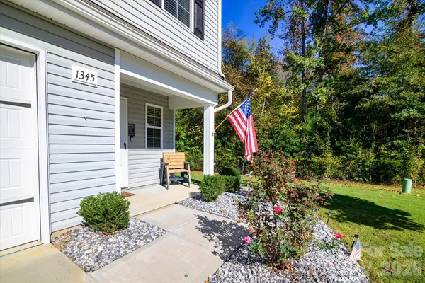 a front view of a house with porch