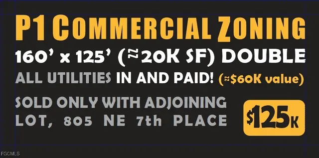 $62,500 | 809 Northeast 7th Place, Cape Coral, FL 33909