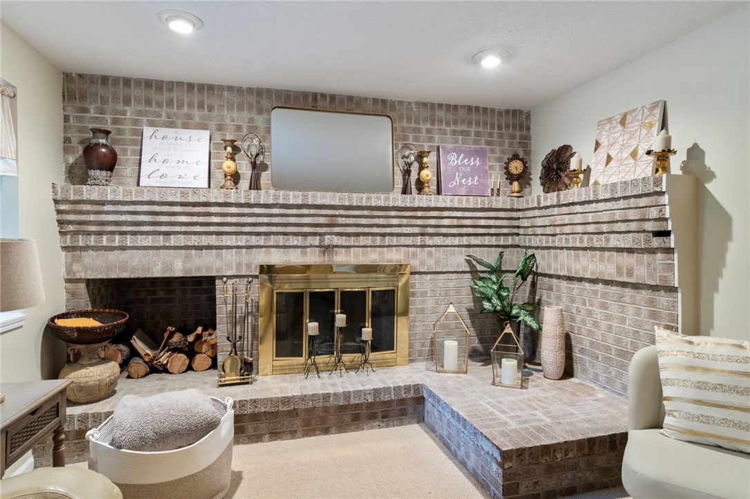 5817 East Henrietta Road Rush, NY 14543 - Photo 12 of 47 Note the masonry craftsmanship of this brick firep