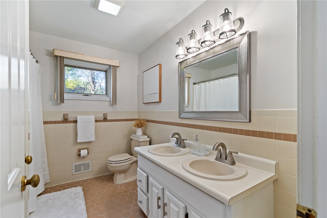 5817 East Henrietta Road Rush, NY 14543 - Photo 32 of 47 Updated FULL BATH- new double sink and faucets