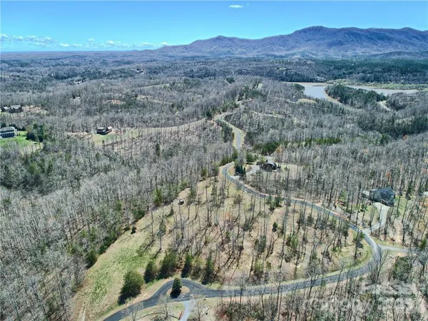 a view of a house with a mountain