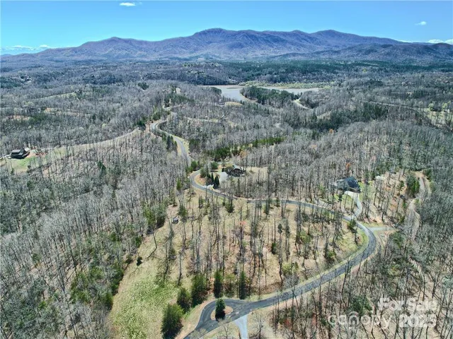 an aerial view of residential house and green space