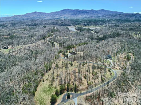 a view of a mountain with an outdoor space