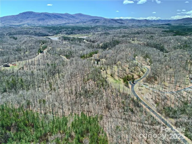 a view of a backyard of a house with a mountain