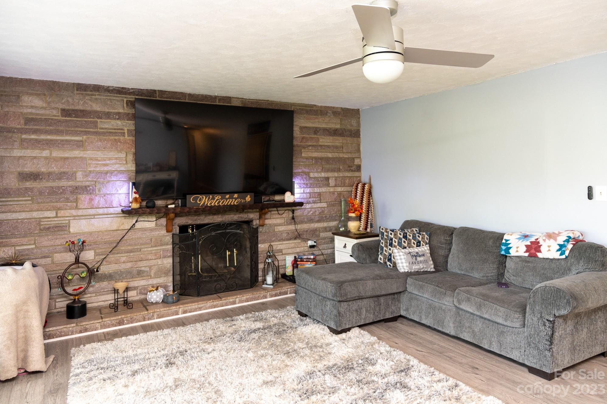 6600 Barrier Store Road Mount Pleasant, NC 28124 - Photo 19 of 21 a living room with furniture and a flat screen tv