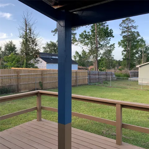 a house view with a garden space