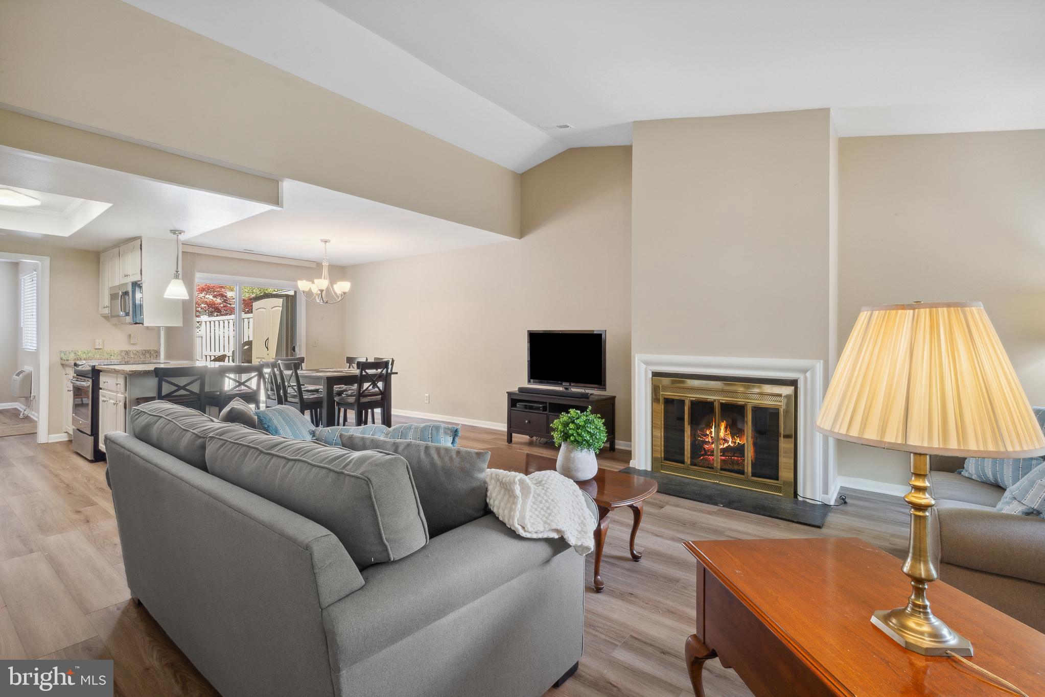 3602 Edelmar Terrace, Unit 129B Silver Spring, MD 20906 - Photo 13 of 44 Living Room with Fireplace