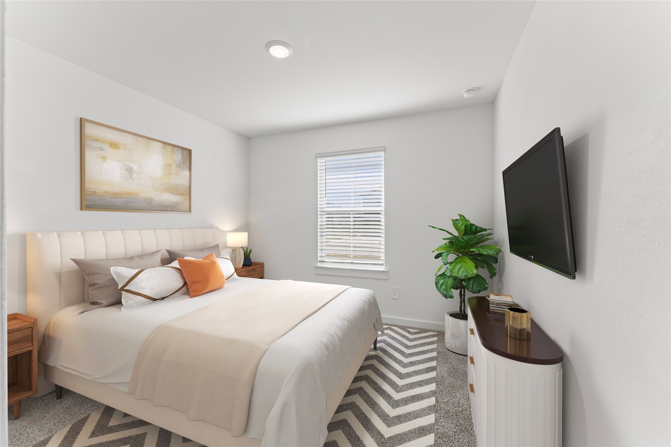 1214 Ricasoli Drive Richmond, TX 77406 - Photo 14 of 23 This versatile fourth bedroom offers plenty of space for a growing family or even a dedicated hobby room.