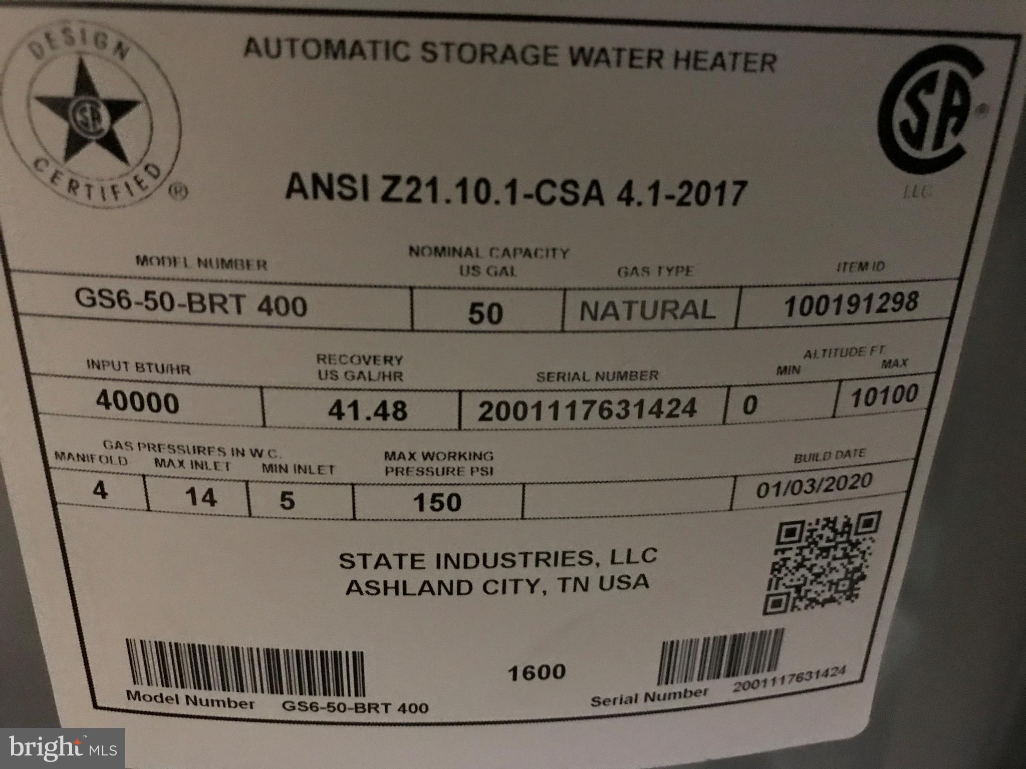 9506 Wire Avenue Silver Spring, MD 20901 - Photo 70 of 72 Google The Water Heater #'s! Learn The Age Etc.