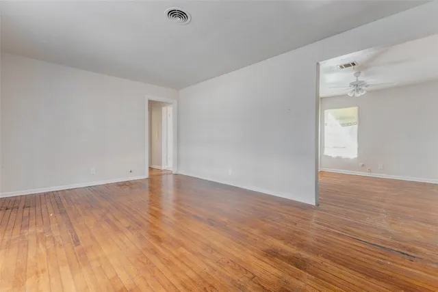 wooden floor in an empty room